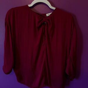 Elegant Burgundy Women's Top